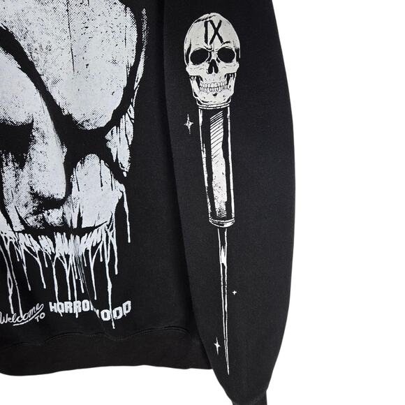 Ice Nine Kills IX Mask Horrorwood Graphic Hoodie Men’s Medium Black - Picture 8 of 10